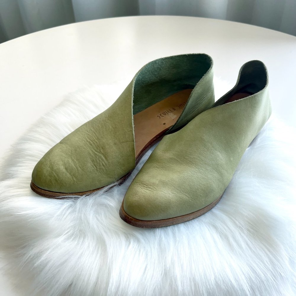 Sevilla Smith Sandy Flat in Mint Green Leather ✧ EU 35 // US 5 / 5.5 ✧